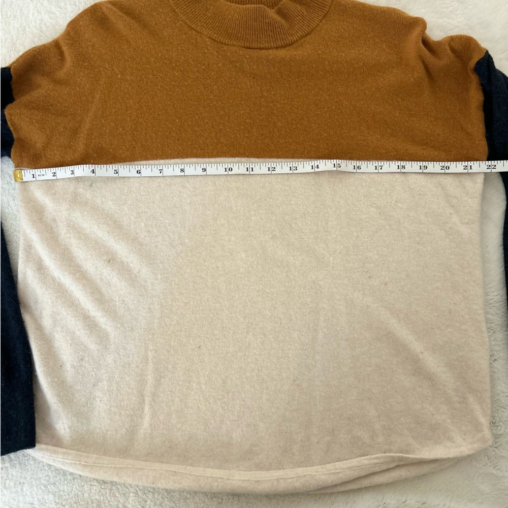 Madewell Colorblock Ashbury Mock Neck Sweater - Picture 4 of 10